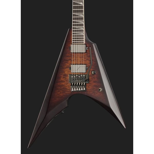 ESP LTD Arrow QM Dark Brown Burst