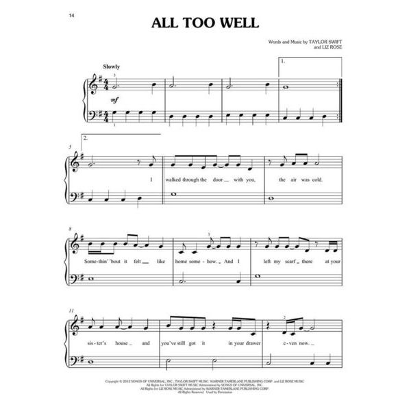 Hal Leonard Simple Pop Songs Piano
