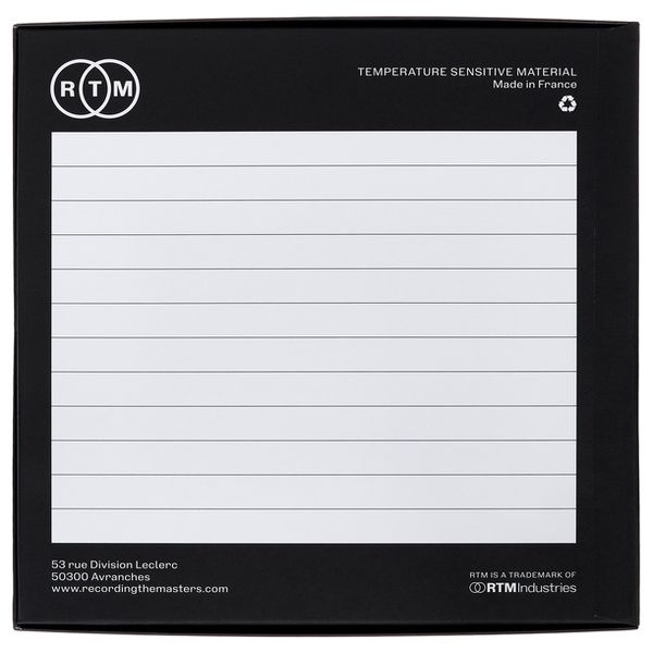RTM Empty Tape Box 0.25" / 180 mm
