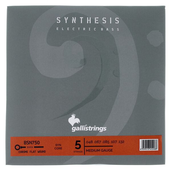 Galli Strings BSN750 Chrome Flat Bass 5-Str.