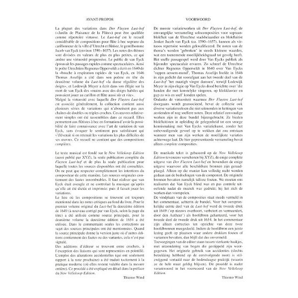 Musikverlag XYZ Van Eyck Fluyten Lusthof Easy