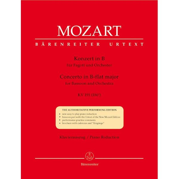 Bärenreiter Mozart Concert B-Dur KV 191