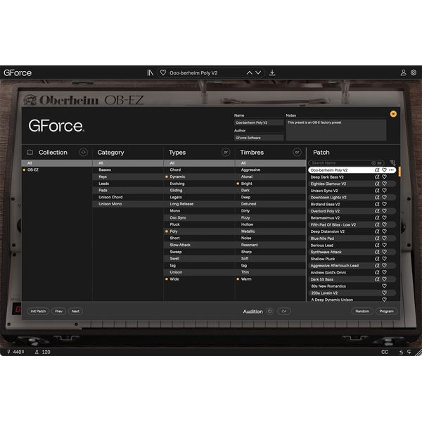 GForce Oberheim OB-EZ