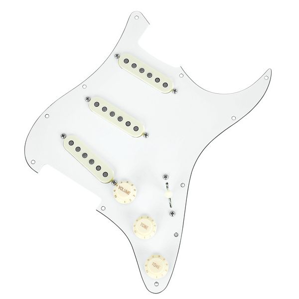 Mojotone 67 Q.Coil Hot Br. Pickguard WH