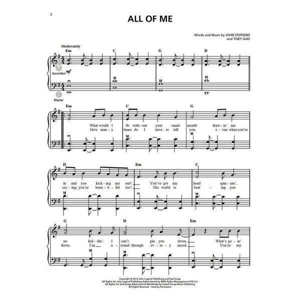 Hal Leonard Beautiful Songs for Accordion