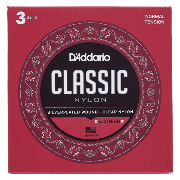 Daddario EJ27N-3D Nylon 3 Pack