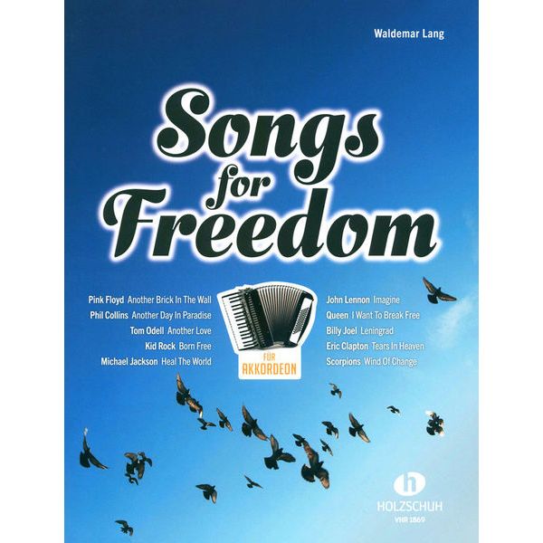 Holzschuh Verlag Songs for Freedom Akkordeon