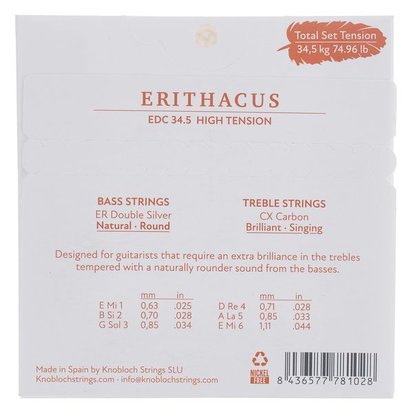 Knobloch Strings Erithacus line EDC34.5 HT