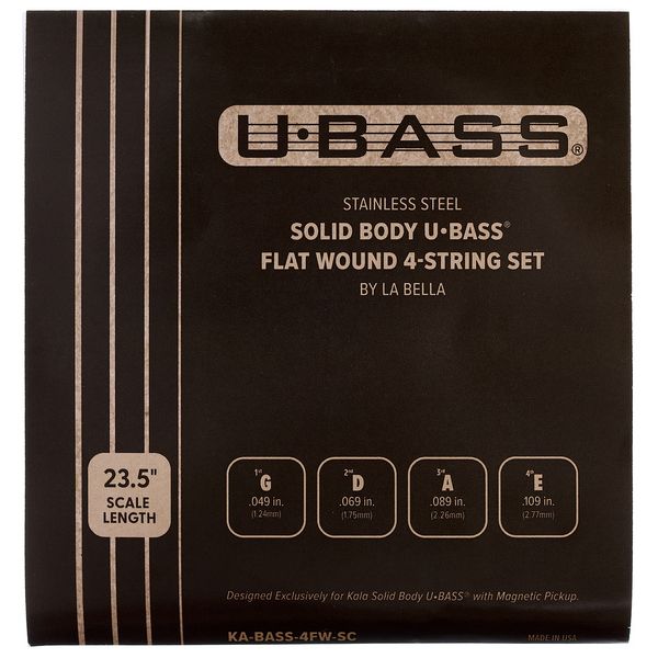 Kala U-Bass 4-string Set Flatwound