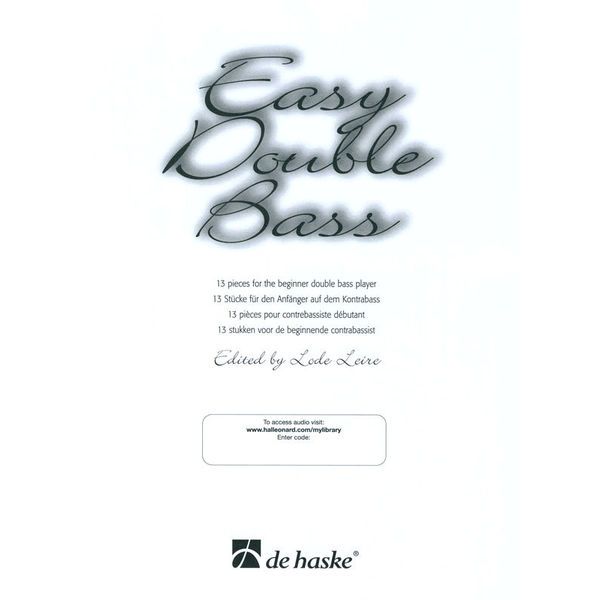 De Haske Easy Double Bass