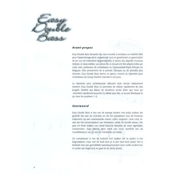 De Haske Easy Double Bass