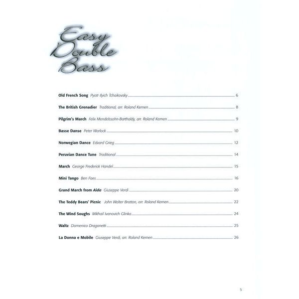 De Haske Easy Double Bass