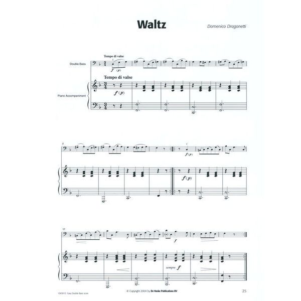 De Haske Easy Double Bass