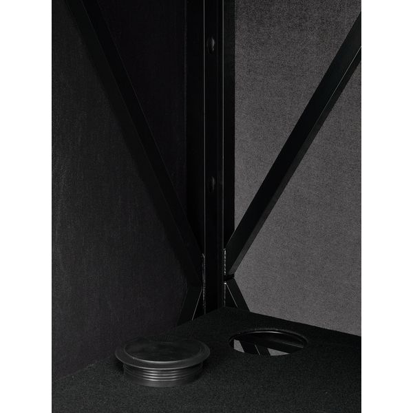 Roadworx DJ Table ALU Black Shelf