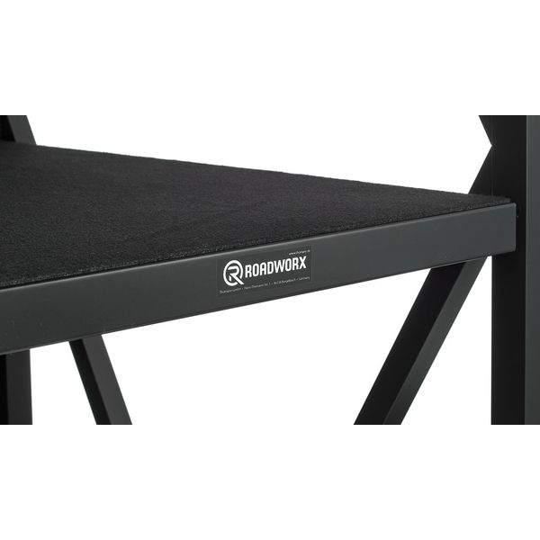 Roadworx DJ Table ALU Black Shelf