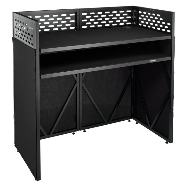 Roadworx DJ Table ALU Black Shelf