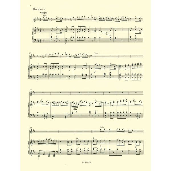 Bärenreiter Mozart Concert D-Dur Flute