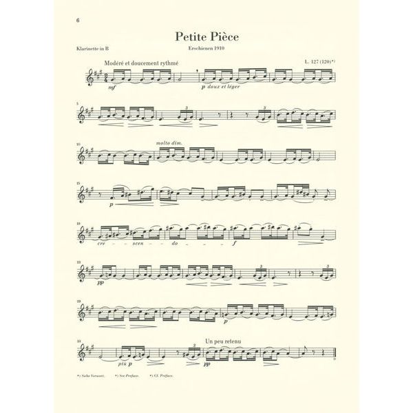 Henle Verlag Debussy Première Rhapsodie