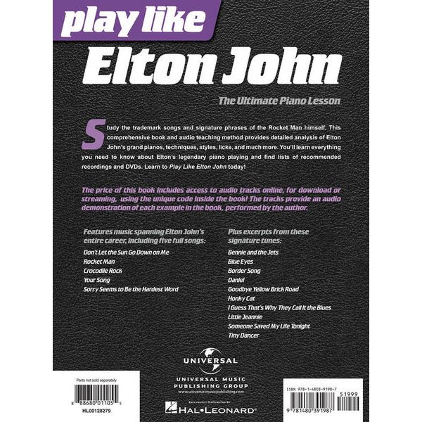 Hal Leonard Play Like Elton John