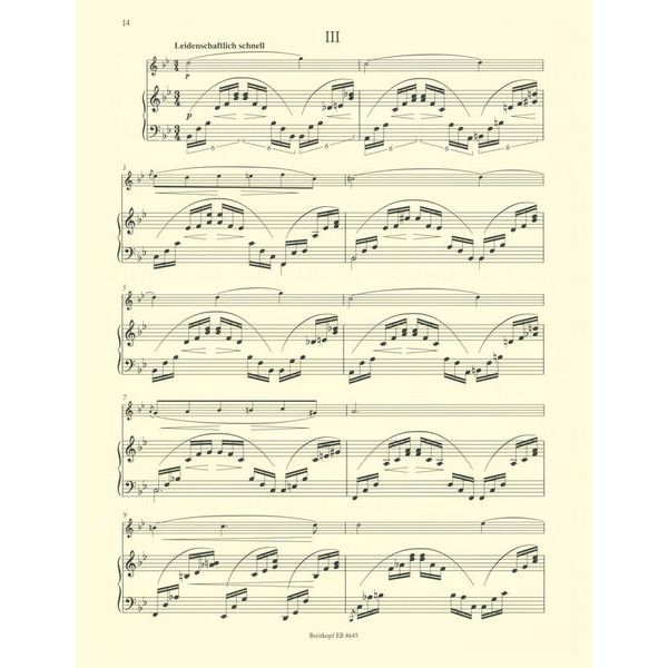 Breitkopf & Härtel Cl. Schumann Romanzen Violin