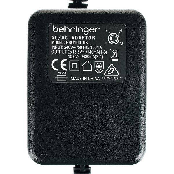 Behringer PSU10-UK DSP110 and FBQ100 UK