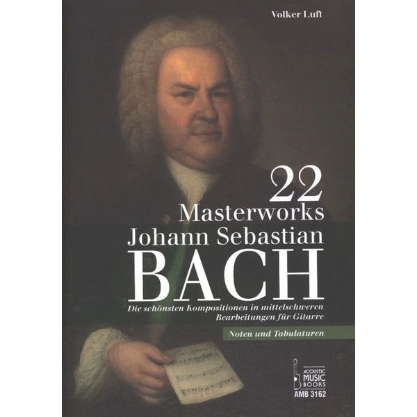 Acoustic Music Books 22 Masterworks J.S.Bach