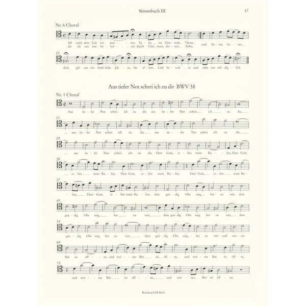 Breitkopf & Härtel Bach Studien Trombone