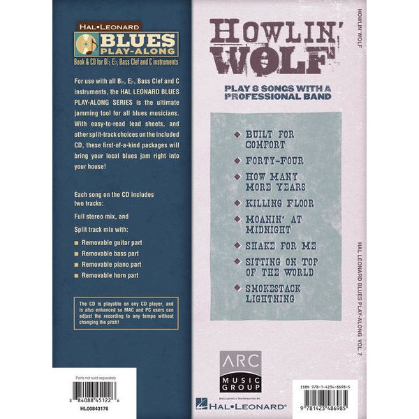 Hal Leonard Blues Play-Along Howlin' Wolf