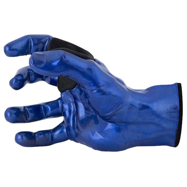 Guitar Grip Male Hand Blue Metallic Right