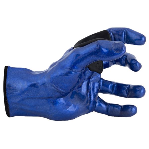 Guitar Grip Male Hand Blue Metallic Left