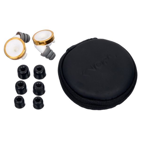 Limousine Earplugs Knops Gold White