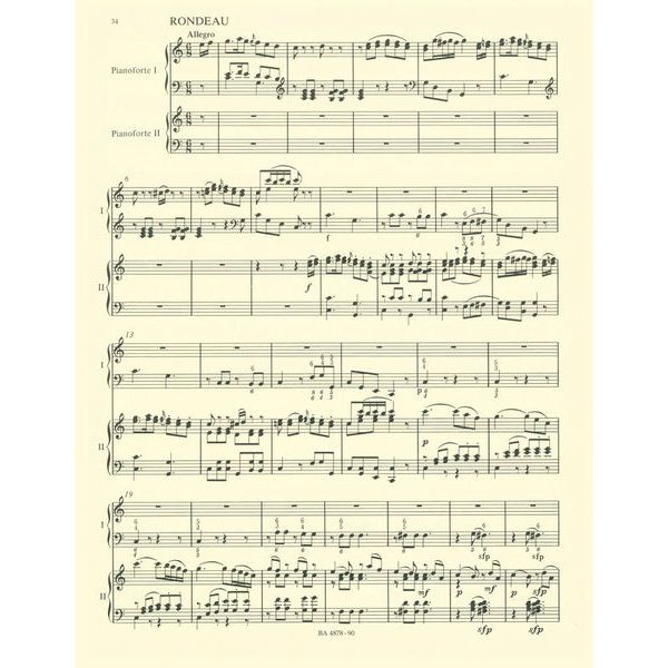 Bärenreiter Mozart Klavierkonzert KV 415
