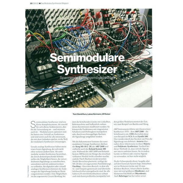 Radial Verlag Modulare Synthesizer Sonder