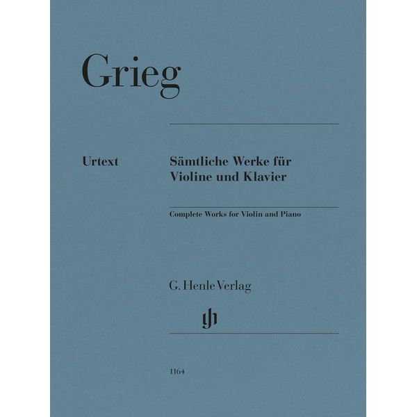 Henle Verlag Grieg Sämtliche Werke Violin