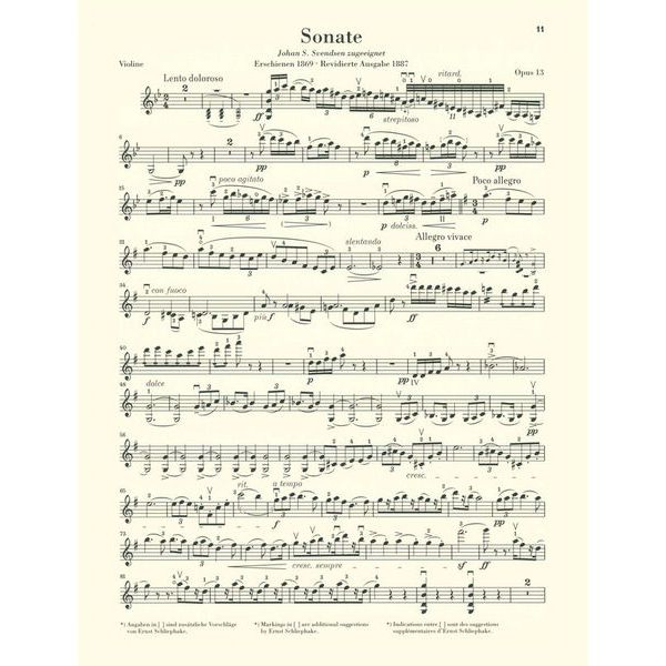 Henle Verlag Grieg Sämtliche Werke Violin