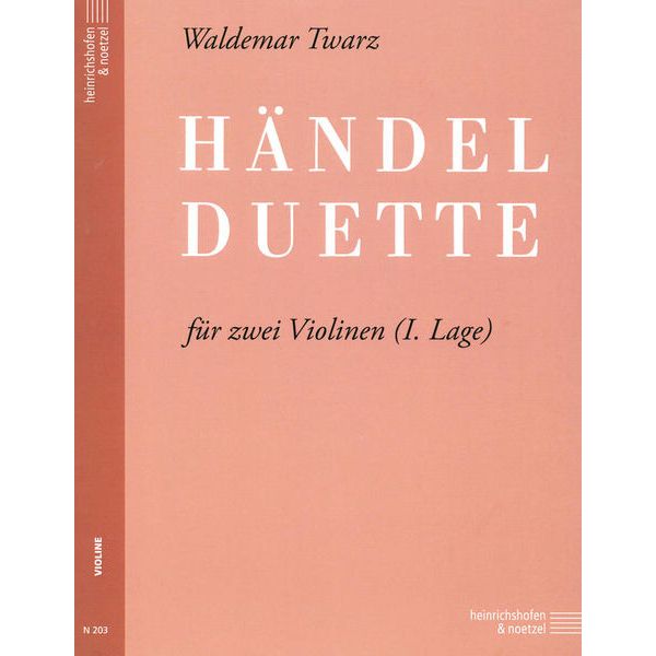 Heinrichshofen Verlag Händel Duette Violine