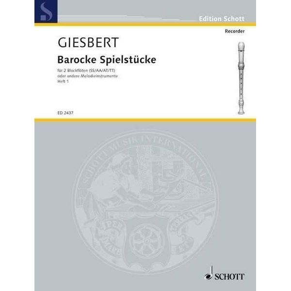 Schott Barocke Spielstücke 1
