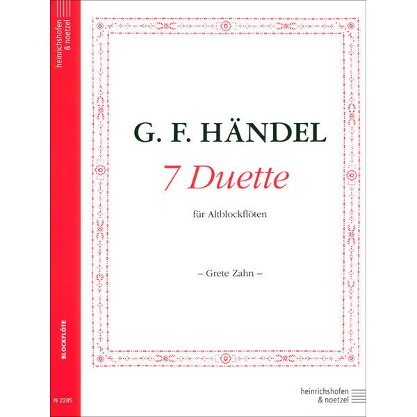 Heinrichshofen Verlag Händel 7 Duette