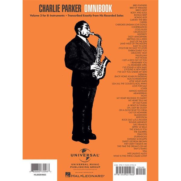 Hal Leonard Charlie Parker Omnibook Eb 2