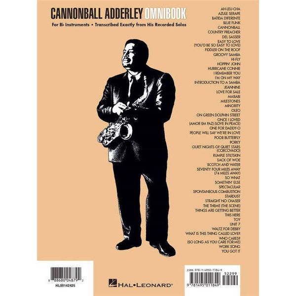Hal Leonard Cannonball Adderley Omni Bb