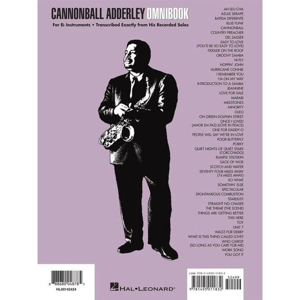 Hal Leonard Cannonball Adderley Omni Eb