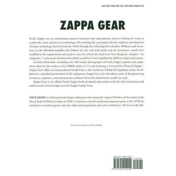 Backbeat Books Zappa's Gear