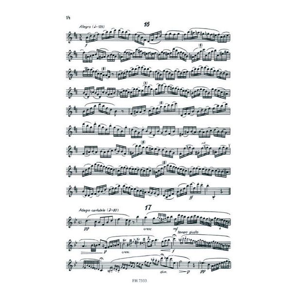Friedrich Hofmeister Verlag Ferling 48 Übungen Oboe
