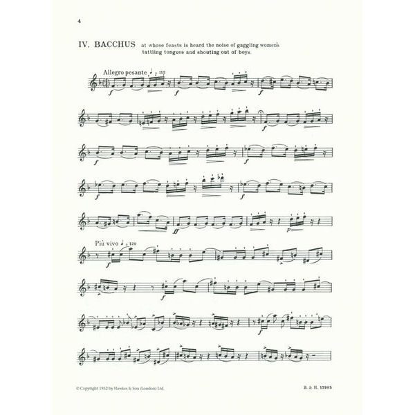 Boosey & Hawkes Britten 6 Metamorphosen Oboe