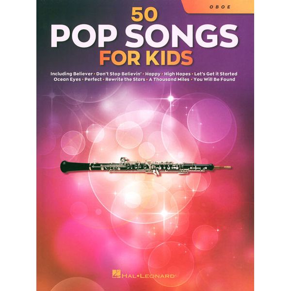 Hal Leonard 50 Pop Songs for Kids Oboe