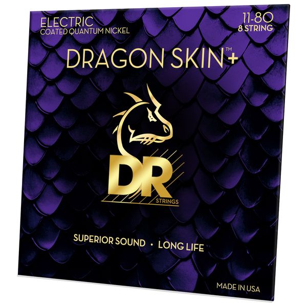 DR Strings Dragon Skin+ DEQ-8/11 Coated
