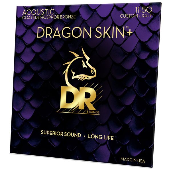 DR Strings Dragon Skin+ DAP-11 Coated