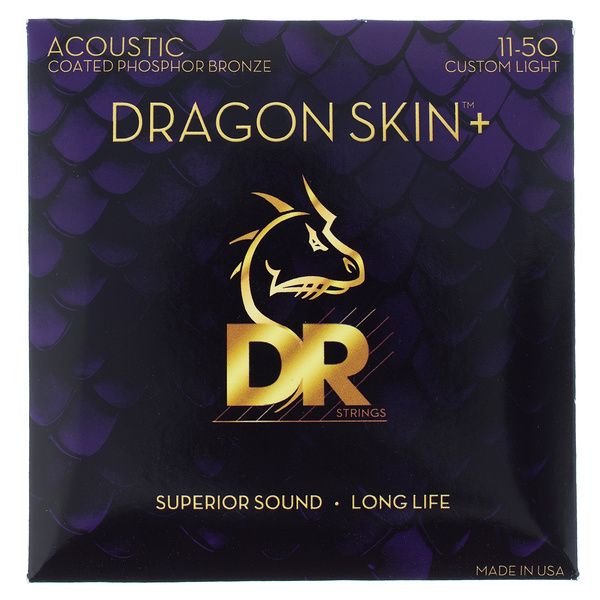 DR Strings Dragon Skin+ DAP-11 Coated