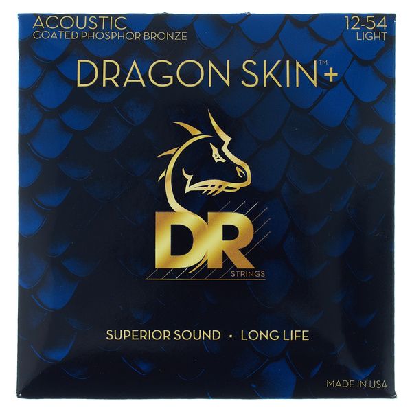 DR Strings Dragon Skin+ DAP-12 Coated