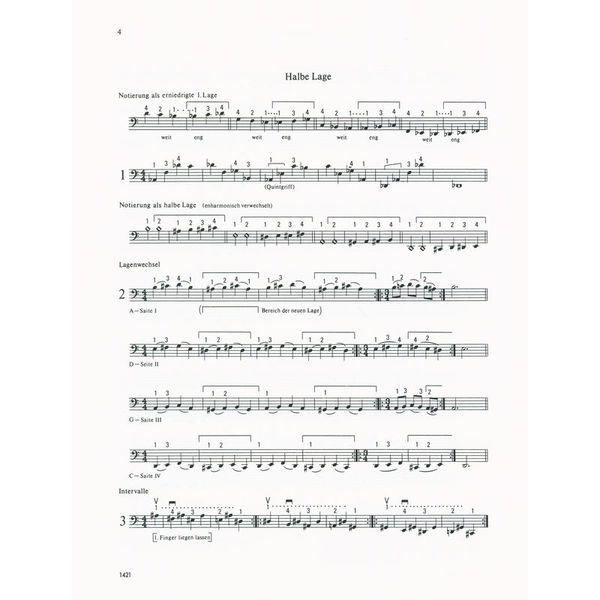 Heinrichshofen Verlag Lagenstudien for Violoncello 1